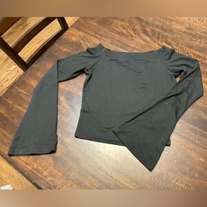 Black Off-Shoulder Women's Top